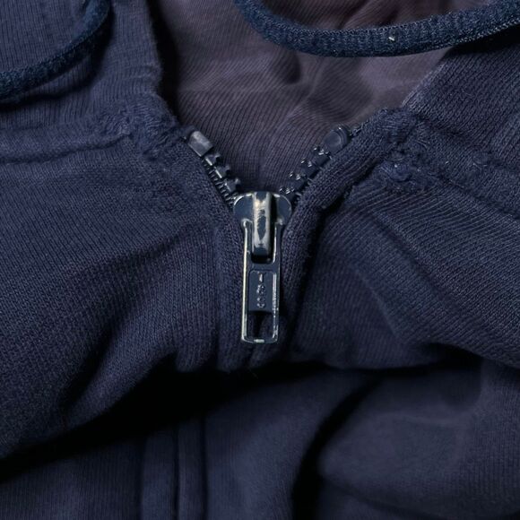 Vintage Y2K Sun Faded Thrashed Navy Hoodie Large - Picture 8 of 9